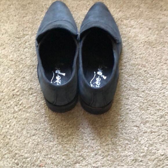 Free People | Gray Leather Brady Slip On Loafer Flats Size 35.5 - Picture 7 of 10